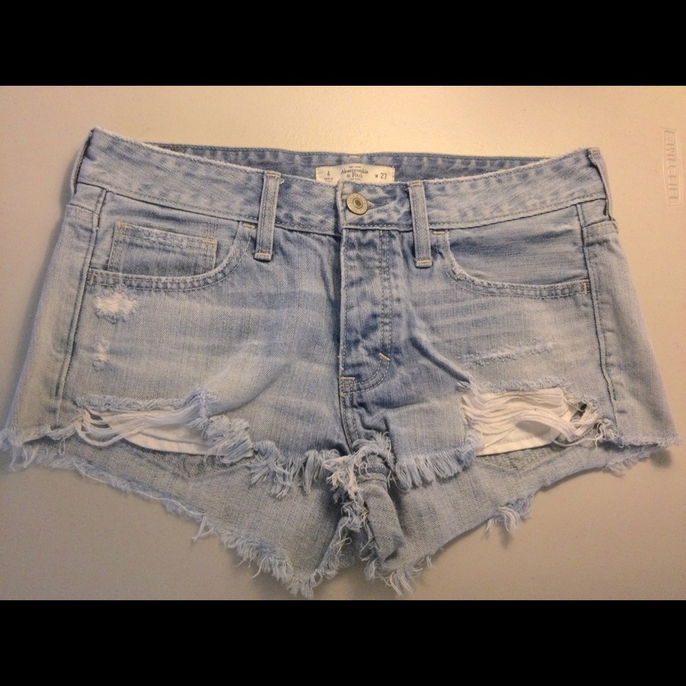 Abercrombie & Fitch Button Fly Denim Shorts 4/27
